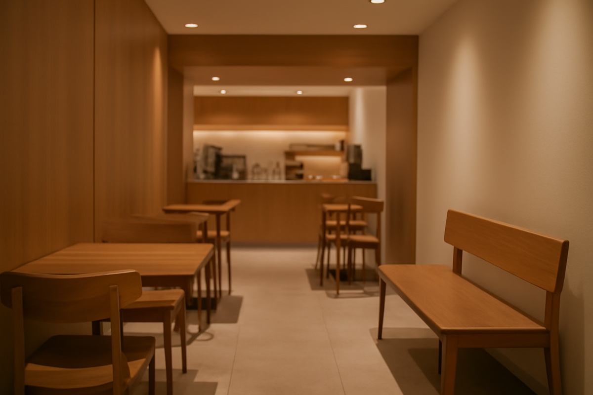 Cafe interior backdrop