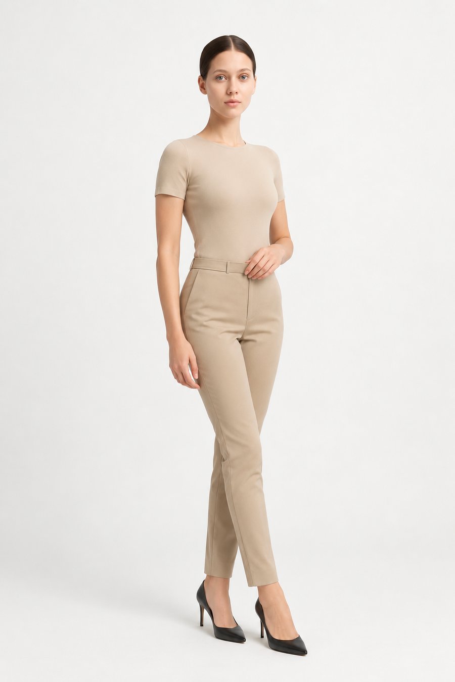 Step 3: select a pose — relaxed three-quarter stance